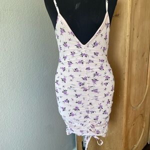 PrettyLittleThing Pink Floral Dress